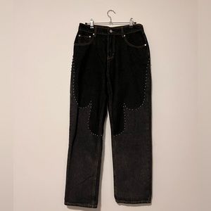 MILK IT X FREE PEOPLE STUDDED JEANS